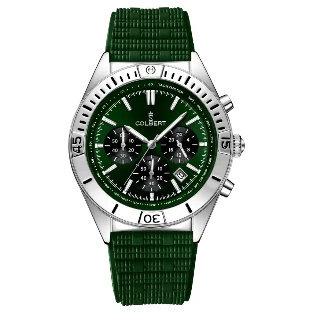 029 ساعت سبز رنگ سه موتوره کلبرت