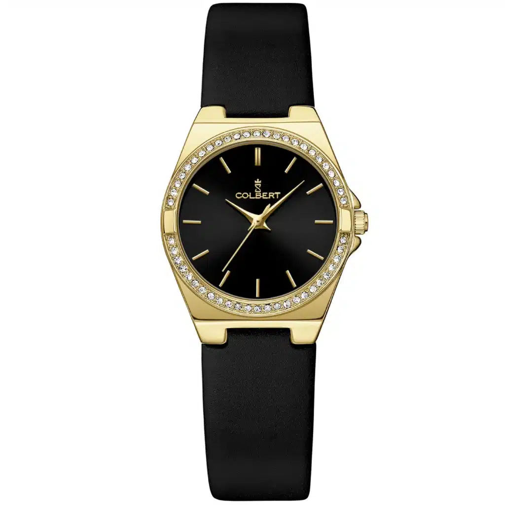 038 ساعت مچی مشکی صفحه مشکی کلبرت اصل مناسب هدیه