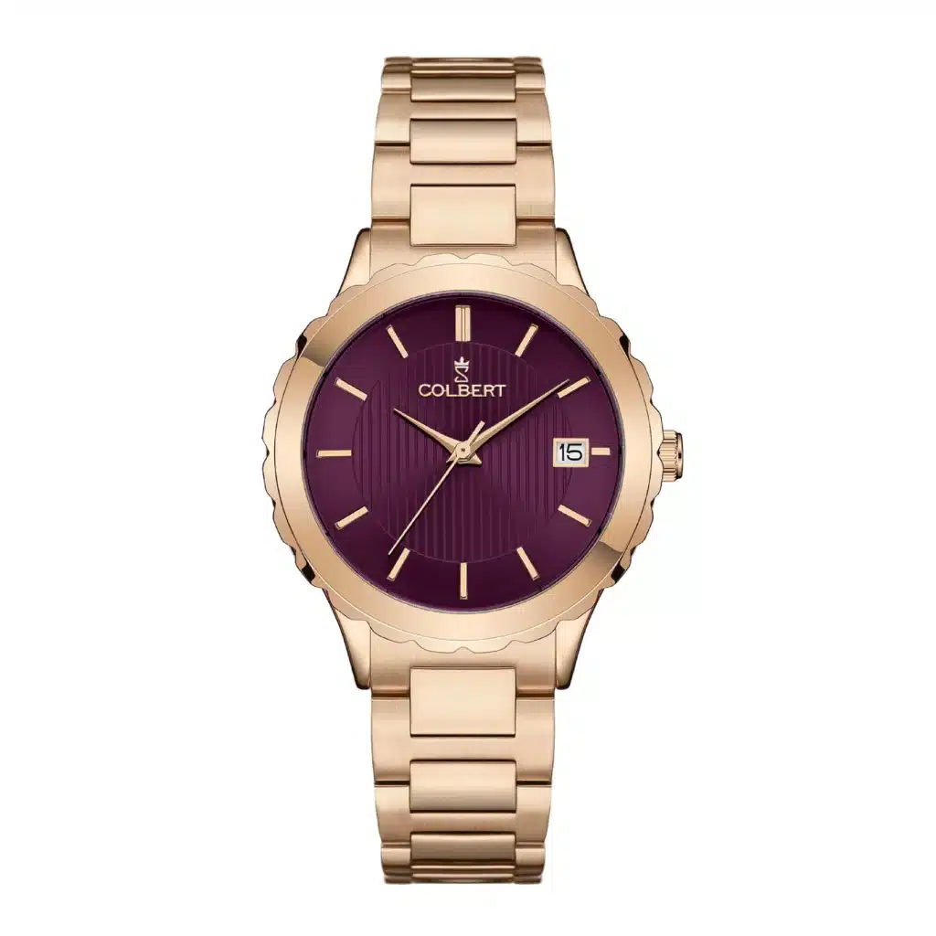 093 ساعت صورتی طلایی کلبرت با طراحی انحصاری