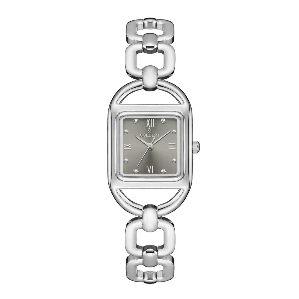 219 ساعت کلبرت اصل با بند و صفحه ضد حساسیت نقره ای