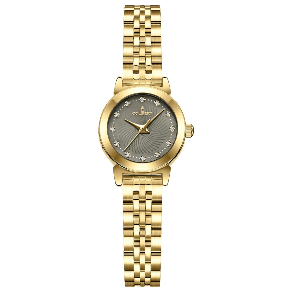colbert-women-classic-sport-watch-grey-golden-band